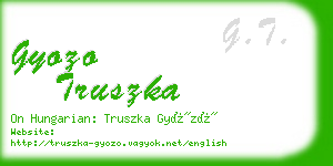 gyozo truszka business card